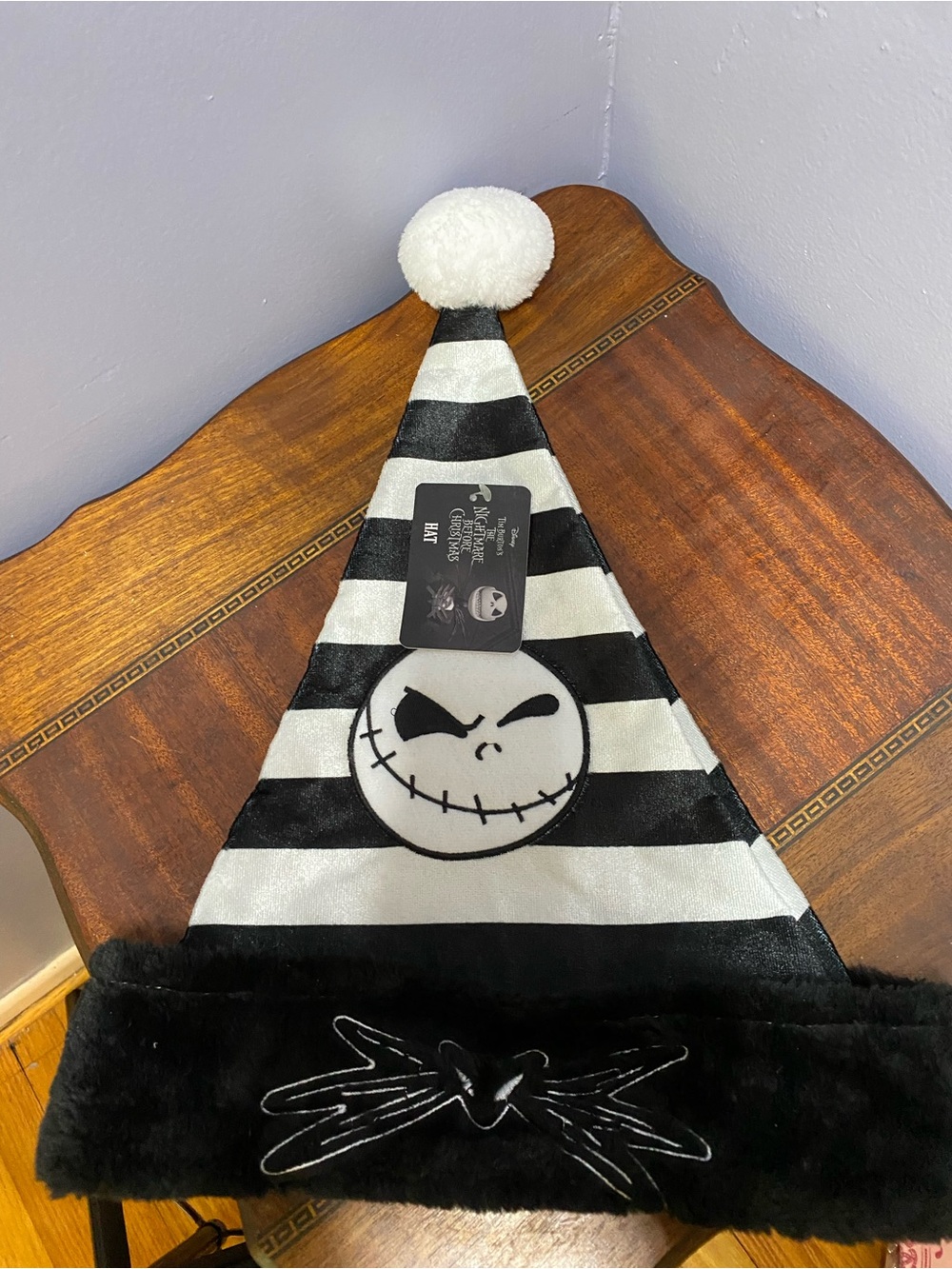 The Nightmare Before Christmas Black & White Striped - Official License Adult